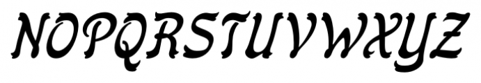 Flinscher Light Italic Font UPPERCASE