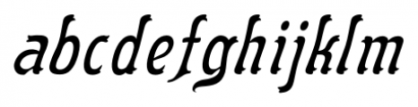 Flinscher Light Italic Font LOWERCASE