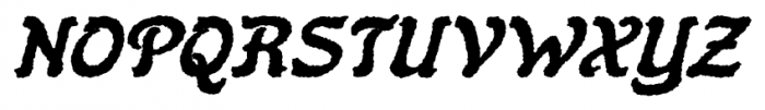 Flinscher Weathered Bold Italic Font UPPERCASE