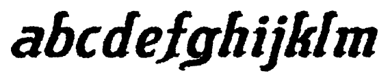 Flinscher Weathered Bold Italic Font LOWERCASE