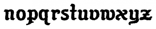 Flinscher Weathered Bold Font LOWERCASE