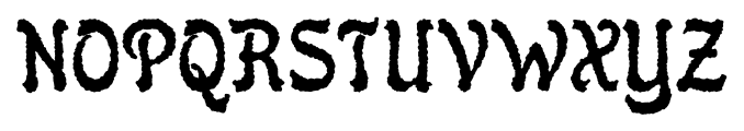 Flinscher Weathered Regular Font UPPERCASE