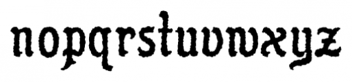 Flinscher Weathered Regular Font LOWERCASE