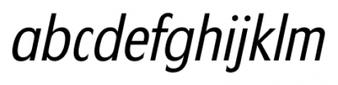 Florida Serial Light Italic Font LOWERCASE