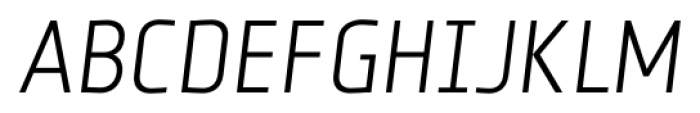 Florin Sans Light Italic Font UPPERCASE