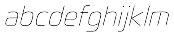Fluctuation Extra Light Italic Font LOWERCASE