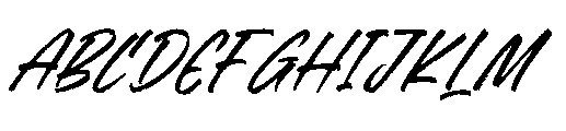 Flackin Bruska  Italic Font UPPERCASE
