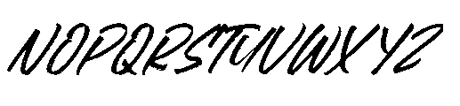 Flackin Bruska  Italic Font UPPERCASE