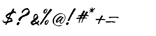 Flackin Bruska  Regular Font OTHER CHARS
