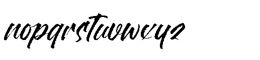 Flackin Bruska  Regular Font LOWERCASE
