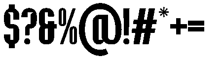 Flaction Regular Font OTHER CHARS