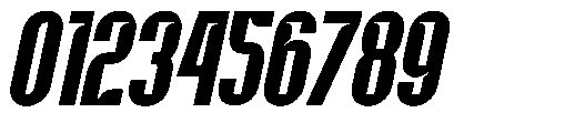 Flaction Slant Font OTHER CHARS