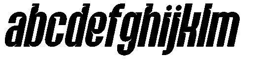 Flaction Slant FONT