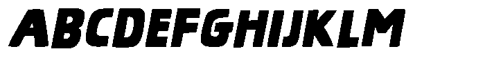 Flaky Bandit Italic Font UPPERCASE
