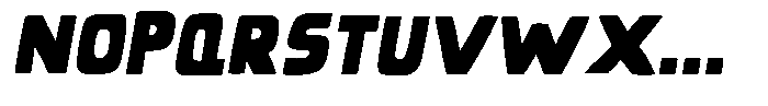 Flaky Bandit Italic Font UPPERCASE