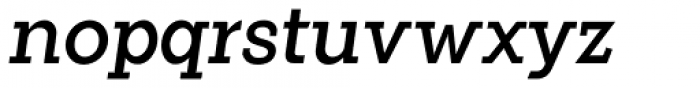Flamante Serif Book Italic Font LOWERCASE