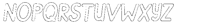 Flamingo Sunset Brush Outline Italic Font UPPERCASE