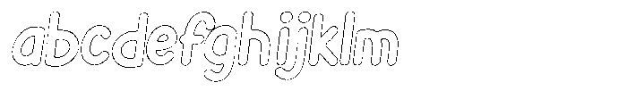 Flamingo Sunset Brush Outline Italic FONT