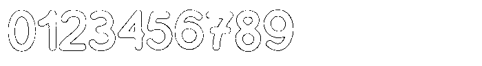 Flamingo Sunset Brush Outline Font OTHER CHARS