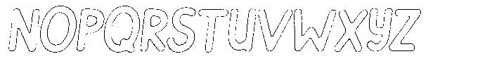 Flamingo Sunset Cut Outline Italic Font UPPERCASE