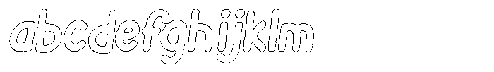 Flamingo Sunset Cut Outline Italic FONT
