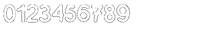 Flamingo Sunset Cut Outline Font OTHER CHARS