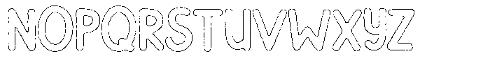 Flamingo Sunset Cut Outline Font UPPERCASE