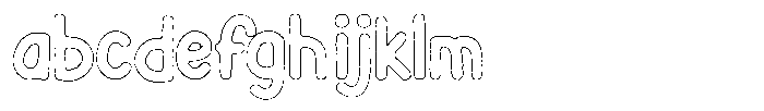 Flamingo Sunset Cut Outline FONT