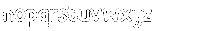 Flamingo Sunset Cut Outline Font LOWERCASE