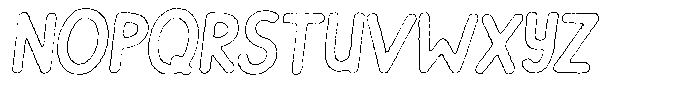 Flamingo Sunset Eroded Outline Italic Font UPPERCASE