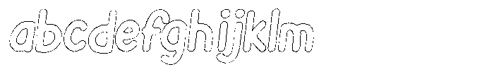 Flamingo Sunset Eroded Outline Italic FONT