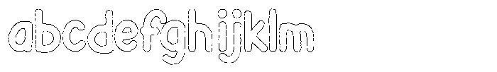 Flamingo Sunset Eroded Outline FONT