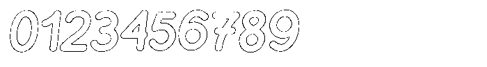 Flamingo Sunset Grit Outline Italic Font OTHER CHARS