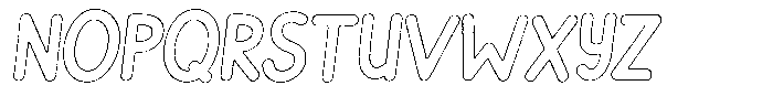 Flamingo Sunset Grit Outline Italic Font UPPERCASE
