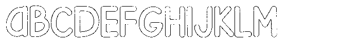 Flamingo Sunset Grit Outline Font UPPERCASE