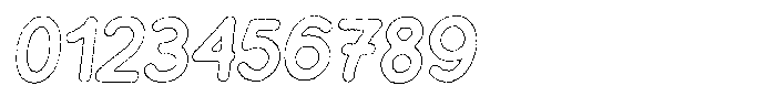 Flamingo Sunset Ink Outline Italic Font OTHER CHARS