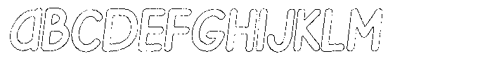Flamingo Sunset Ink Outline Italic Font UPPERCASE