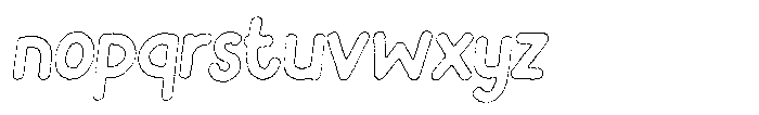 Flamingo Sunset Ink Outline Italic Font LOWERCASE