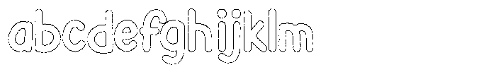 Flamingo Sunset Ink Outline FONT