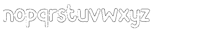 Flamingo Sunset Ink Outline Font LOWERCASE