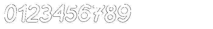 Flamingo Sunset Outline Italic Font OTHER CHARS
