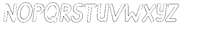 Flamingo Sunset Outline Italic Font UPPERCASE