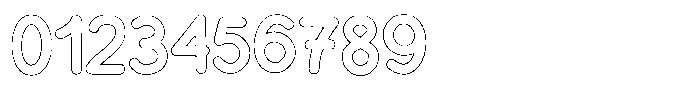 Flamingo Sunset Outline Font OTHER CHARS