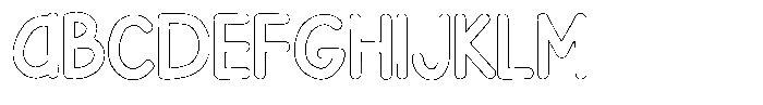Flamingo Sunset Outline Font UPPERCASE