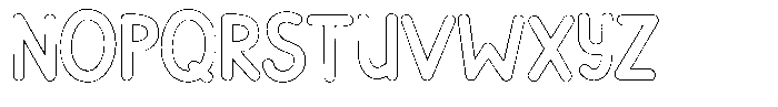Flamingo Sunset Outline Font UPPERCASE