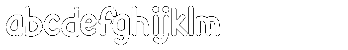 Flamingo Sunset Outline FONT