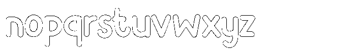 Flamingo Sunset Outline Font LOWERCASE