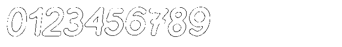 Flamingo Sunset Rough Outline Italic Font OTHER CHARS