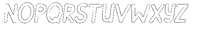 Flamingo Sunset Rough Outline Italic Font UPPERCASE