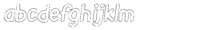 Flamingo Sunset Rough Outline Italic FONT